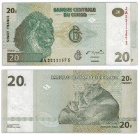 купить Конго 20 франков 2003 (Pick 94a)
