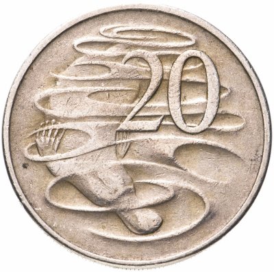 купить Австралия 20 центов (cents) 1966-1982 Молодая королева