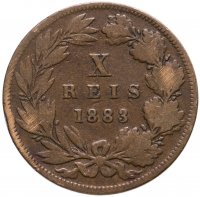 купить Португалия 10 рейс (reis) 1883