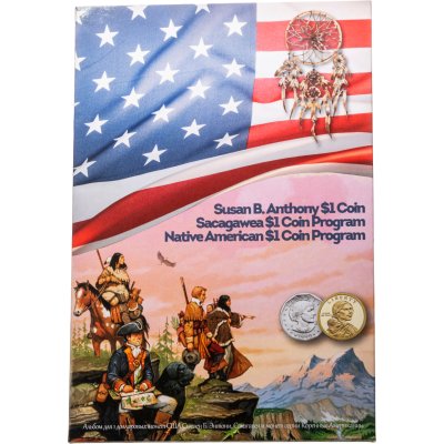 купить Капсульный альбом для однодолларовых монет серии "Коренные Американцы"