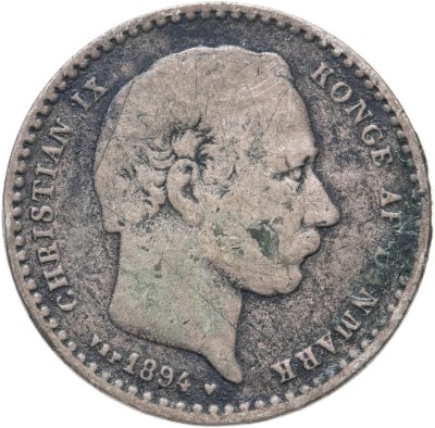 купить Дания 25 эре (ore) 1894