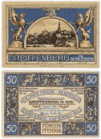 Купить Германия (Силезия: Грейффенберг) 50 пфеннигов 1920 (470.1/B1)