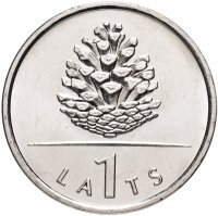 Купить Латвия 1 лат 2006 "Шишка"
