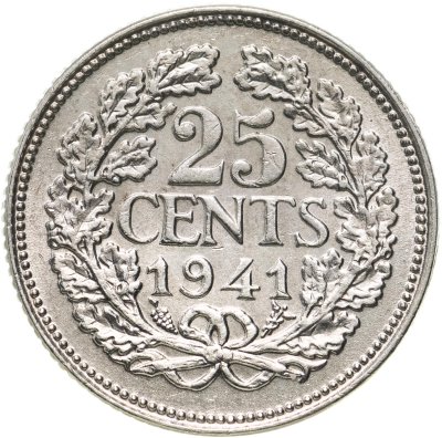 купить Нидерланды 25 центов 1941