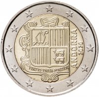 купить Андорра 2 евро (euro) 2020 обычная