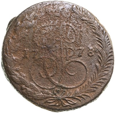 купить 5 копеек 1778 ЕМ орёл 1770-1777, старого образца