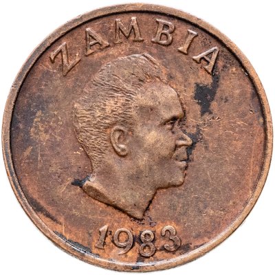 купить Замбия 1 нгве 1983 "Трубкозуб"