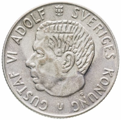 купить Швеция 1 крона (krona) 1966 U
