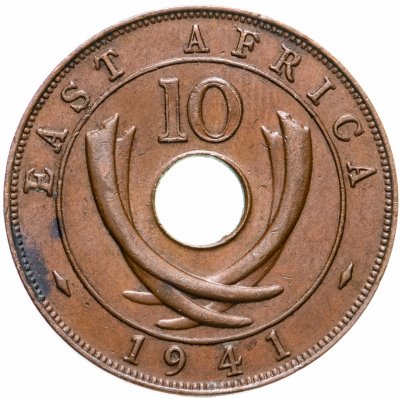 купить Британская Восточная Африка 10 центов (cents) 1941