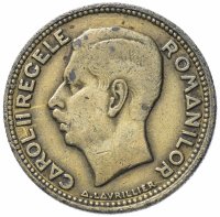 купить Румыния 20 леев (lei) 1930 Портрет Кароля II "раковина и крыло"