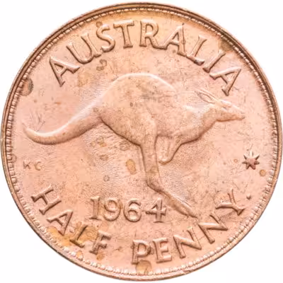 купить Австралия 1/2 пенни (penny) 1964