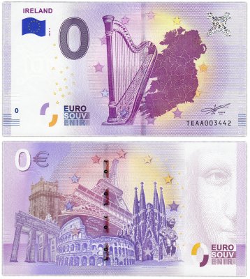 купить 0 евро (euro) «Ирландия» 2018 (NEW)