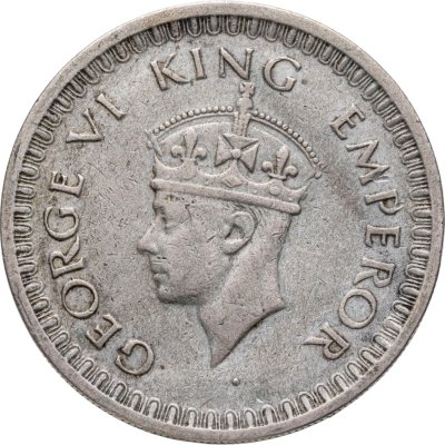 купить Индия (Британская) 1/2 рупии (rupee) 1942 большие буквы на реверсе