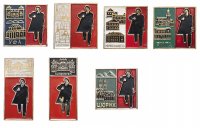 Купить Набор значков СССР "Ленин шагает по планете ", булавка