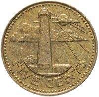 купить Барбадос 5 центов 1973-2007 (случайный год)