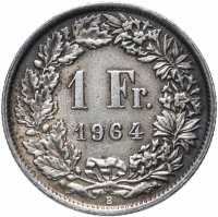 купить Швейцария 1 франк (franc) 1964