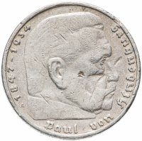 Купить Германия (Третий рейх) 5 рейхсмарок (reichsmark) 1936 A орёл со свастикой