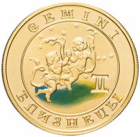 купить Армения 10000 драм 2009 "Знаки зодиака - Близнецы" в футляре с сертификатом