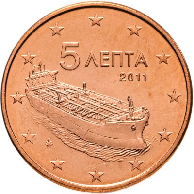 купить Греция набор 5 евроцентов 2011