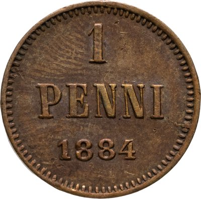купить 1 пенни (penny) 1884 Финляндия, Биткин: №252 (R1)