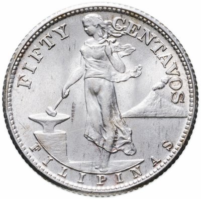 купить Филиппины 50 сентаво (centavos) 1944