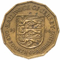 купить Джерси 1/4 шиллинга (shilling) 1964