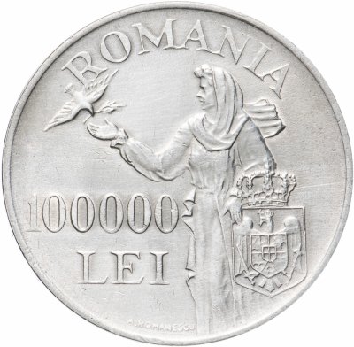 купить Румыния 100000 леев (lei) 1946
