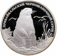 купить 2 рубля 2008 СПМД прибайкальский черношапочный сурок