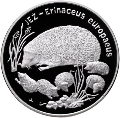 купить Польша 20 злотых 1996 Proof "Всемирная природа - Ёж"