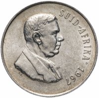 купить ЮАР 1 ранд (рэнд, rand) 1967 "Первая годовщина смерти Хендрика Фервурда - SUID-AFRIKA"
