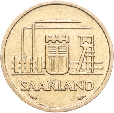 купить Саар 10 франков (francs) 1954