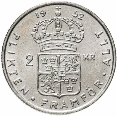 купить Швеция 2 кроны 1952