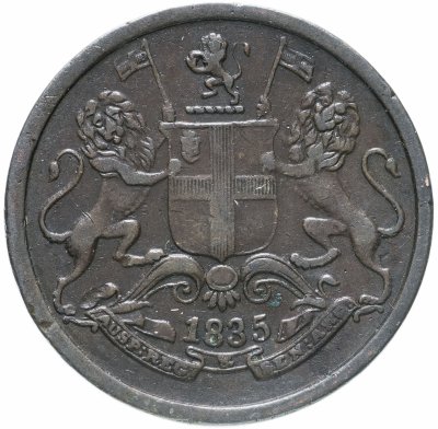купить Британская Индия 1/4 анны (anna) 1835