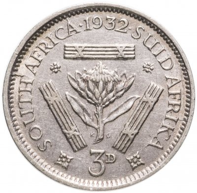 купить ЮАР 3 пенса (pence) 1932