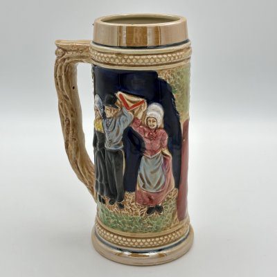 купить Кружка пивная "Овернь", керамика, роспись, глазурь, Франция, 1960-1990 гг.
