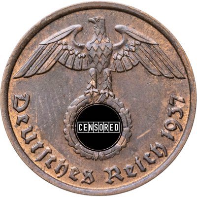 купить Германия (Третий Рейх) 2 рейхспфеннига (Reichspfennig) 1937 "D"