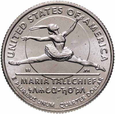 купить США 1/4 доллара (25 центов, квотер) 2023 D Американские женщины - Первая прима-балерина коренная американка Мария Толчиф (10-я)