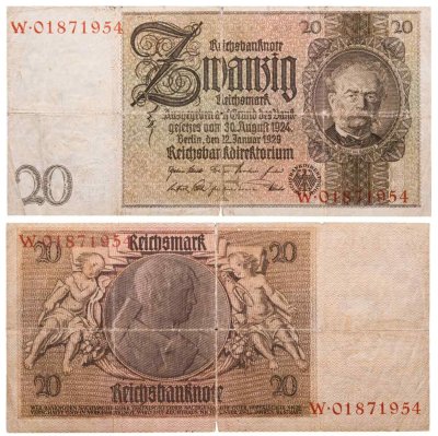 купить Германия 20 марок 1929