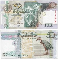 Купить Сейшельские острова 50 рупий 2010 (Pick 39A)