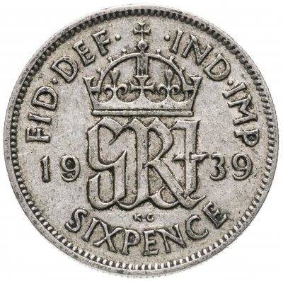 купить Великобритания 6 пенсов (pence) 1939