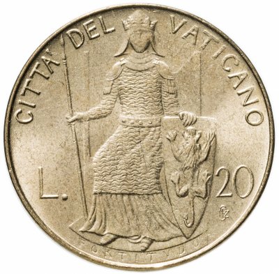 купить Ватикан 20 лир (lire) 1979-1980, случайный год