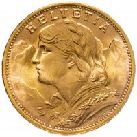 купить Швейцария 20 франков (francs) 1949