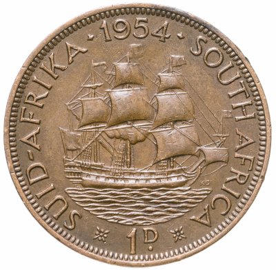 купить ЮАР 1 пенни (penny) 1954