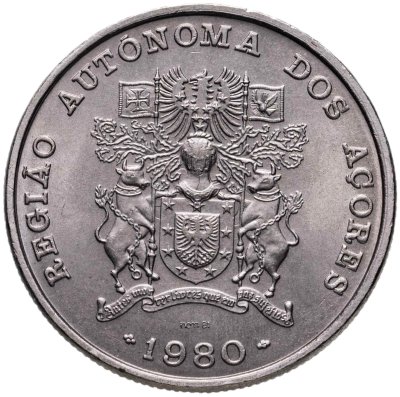 купить Португалия 25 эскудо (escudos) 1980 "Автономная область Азорские острова"