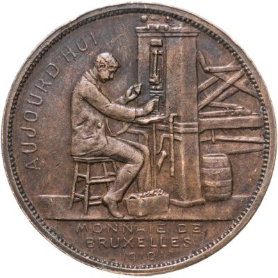 купить Бельгия Жетон валютного института "Брюссельская выставка" 1910