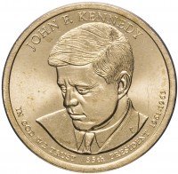 купить США 1 доллар 2015 P "35-й президент США - Джон Кеннеди"