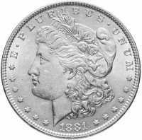 Купить США 1 доллар 1881 (Моргановский доллар)