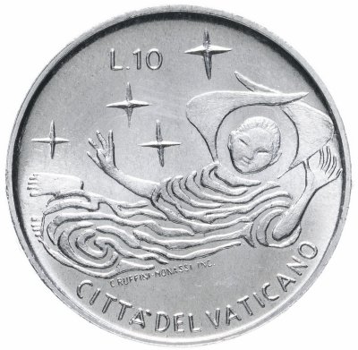 купить Ватикан 10 лир (lire) 1969
