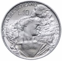 купить Ватикан 10 лир (lire) 1966