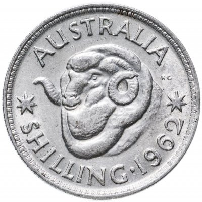 купить Австралия 1 шиллинг (shilling) 1962